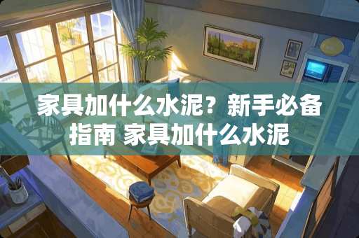 家具加什么水泥？新手必备指南 家具加什么水泥