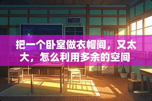 把一个卧室做衣帽间，又太大，怎么利用多余的空间 没用空调孔应该怎样封