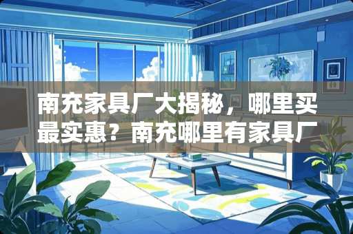 南充家具厂大揭秘，哪里买最实惠？南充哪里有家具厂