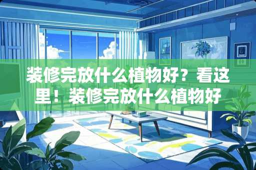 装修完放什么植物好？看这里！装修完放什么植物好