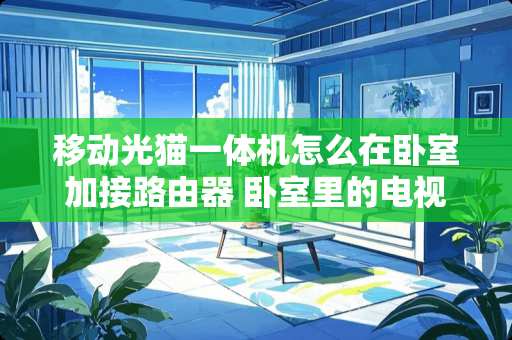 移动光猫一体机怎么在卧室加接路由器 卧室里的电视怎么连接机顶盒