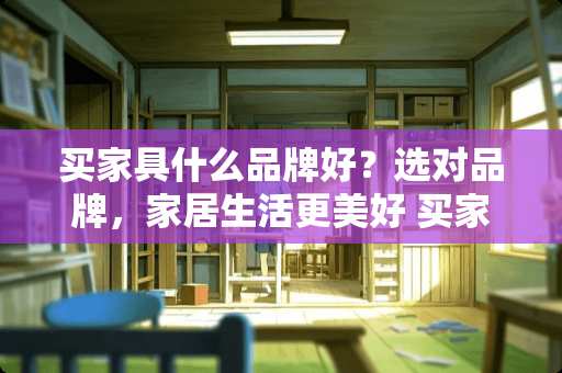买家具什么品牌好？选对品牌，家居生活更美好 买家具什么品牌好