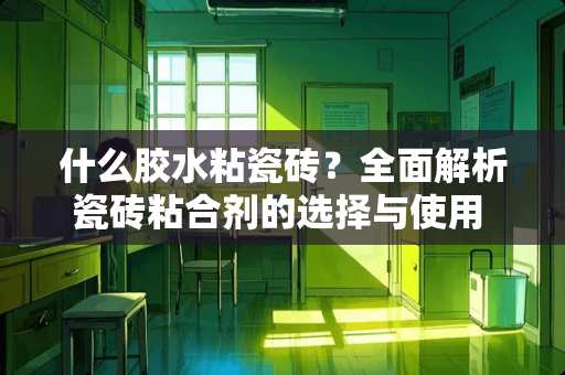 什么胶水粘瓷砖？全面解析瓷砖粘合剂的选择与使用 什么胶水粘瓷砖