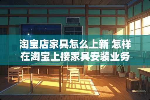 淘宝店家具怎么上新 怎样在淘宝上接家具安装业务