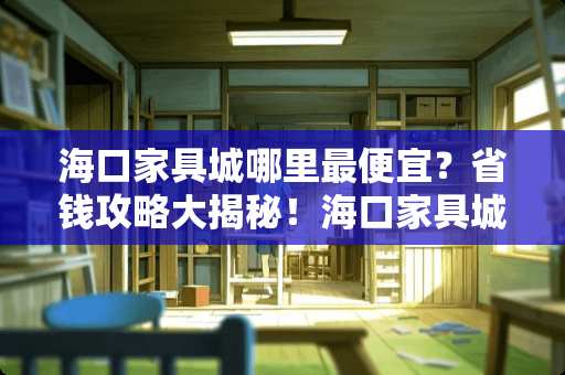 海口家具城哪里最便宜？省钱攻略大揭秘！海口家具城哪里最便宜