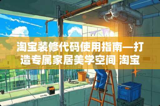 淘宝装修代码使用指南—打造专属家居美学空间 淘宝装修代码怎么用
