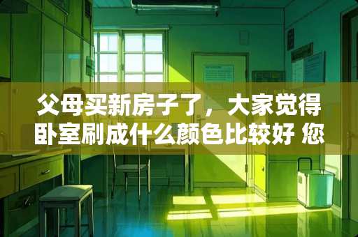 父母买新房子了，大家觉得卧室刷成什么颜色比较好 您的家里有父母的一间卧室或者一张床吗