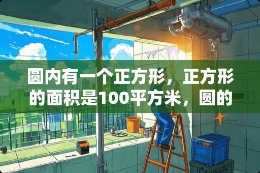 圆内有一个正方形，正方形的面积是100平方米，圆的面积是多少 怎么样磨好（90）外圆车刀和割刀．谢谢，最好有视频的．