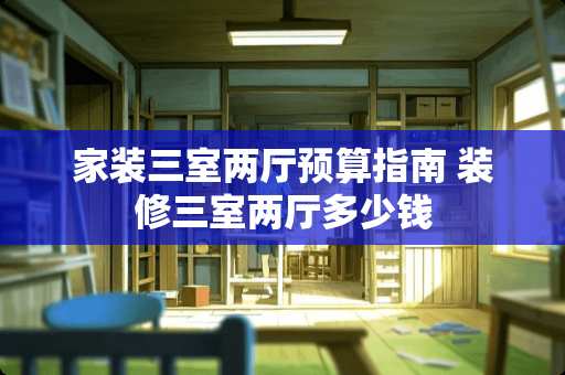 家装三室两厅预算指南 装修三室两厅多少钱