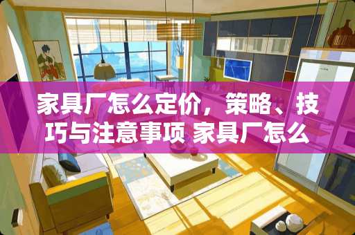 家具厂怎么定价，策略、技巧与注意事项 家具厂怎么定价