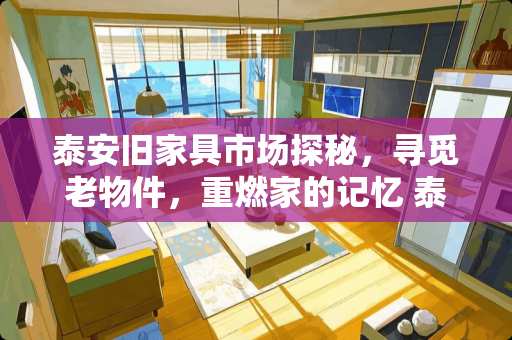 泰安旧家具市场探秘，寻觅老物件，重燃家的记忆 泰安旧家具市场在哪里