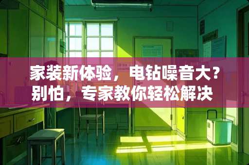 家装新体验，电钻噪音大？别怕，专家教你轻松解决 装修一直用电钻太吵怎么办