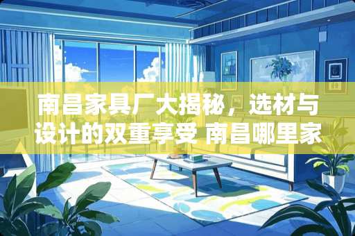 南昌家具厂大揭秘，选材与设计的双重享受 南昌哪里家具厂多