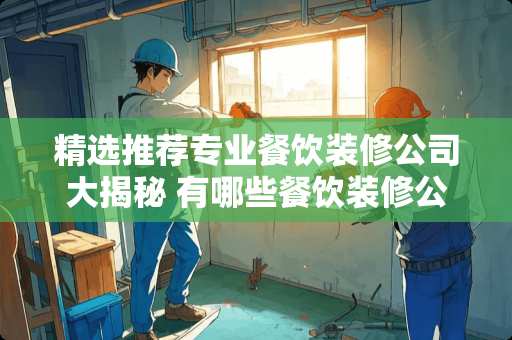 精选推荐专业餐饮装修公司大揭秘 有哪些餐饮装修公司