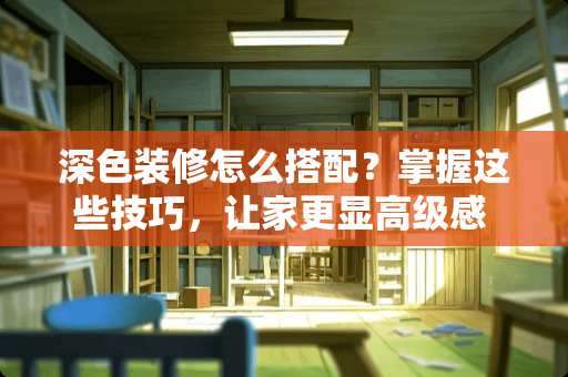 深色装修怎么搭配？掌握这些技巧，让家更显高级感 深色装修怎么搭配