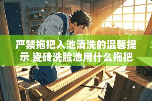 严禁拖把入池清洗的温馨提示 瓷砖洗脸池用什么拖把