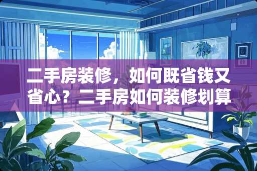 二手房装修，如何既省钱又省心？二手房如何装修划算
