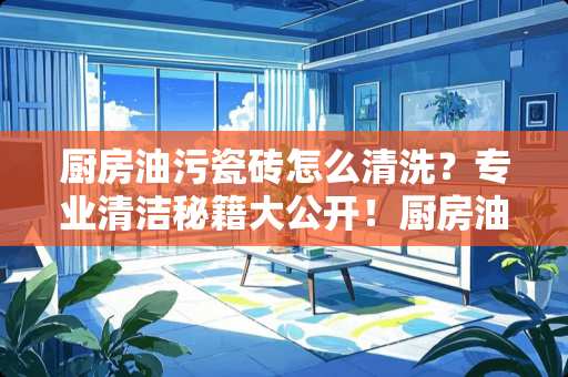 厨房油污瓷砖怎么清洗？专业清洁秘籍大公开！厨房油污瓷砖怎么清洗