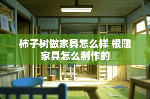 柿子树做家具怎么样 根雕家具怎么制作的