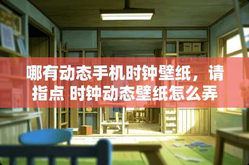 哪有动态手机时钟壁纸，请指点 时钟动态壁纸怎么弄