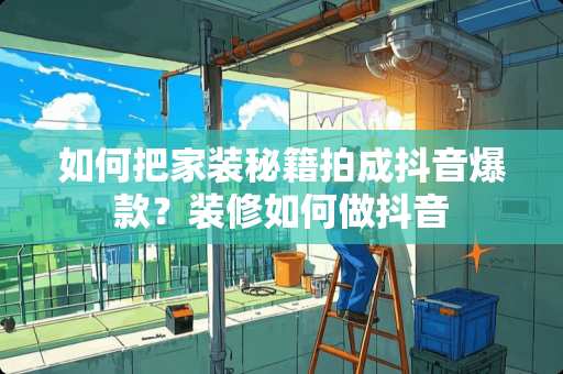 如何把家装秘籍拍成抖音爆款？装修如何做抖音