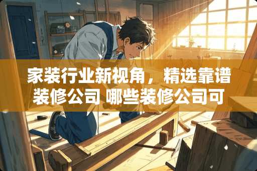 家装行业新视角，精选靠谱装修公司 哪些装修公司可以加盟