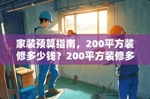 家装预算指南，200平方装修多少钱？200平方装修多少钱