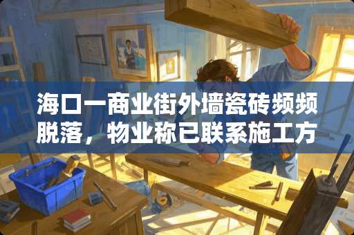 海口一商业街外墙瓷砖频频脱落，物业称已联系施工方全面排查隐患，记者刚转身8片瓷砖**, 你怎么看 海口瓷砖哪个好卖