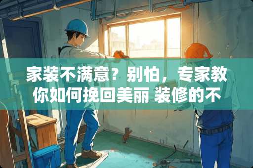 家装不满意？别怕，专家教你如何挽回美丽 装修的不满意怎么办