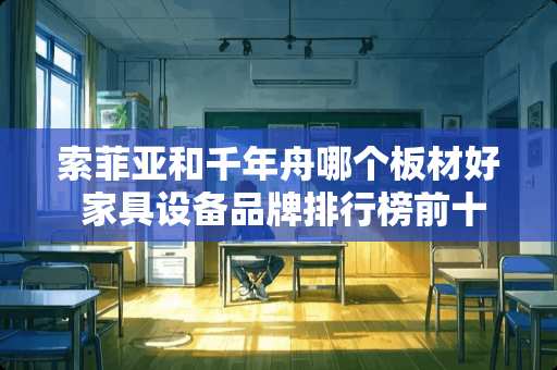 索菲亚和千年舟哪个板材好 家具设备品牌排行榜前十名