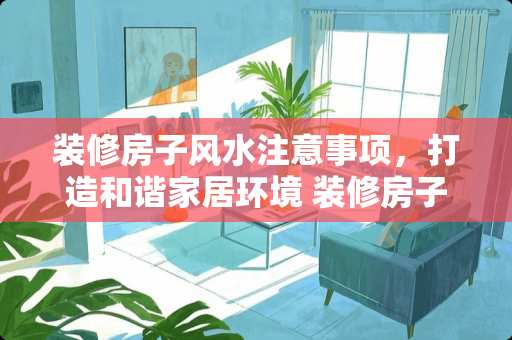 装修房子风水注意事项，打造和谐家居环境 装修房子风水注意事项