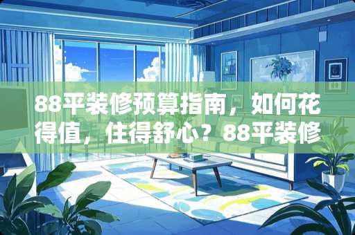 88平装修预算指南，如何花得值，住得舒心？88平装修花了多少钱