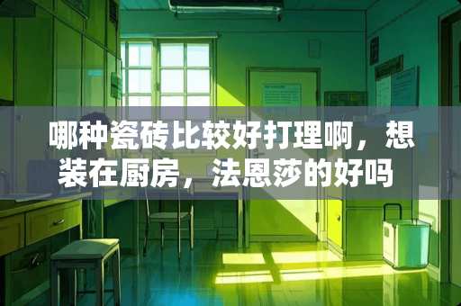 哪种瓷砖比较好打理啊，想装在厨房，法恩莎的好吗 什么地砖好打理，地砖一定要选择品牌吗