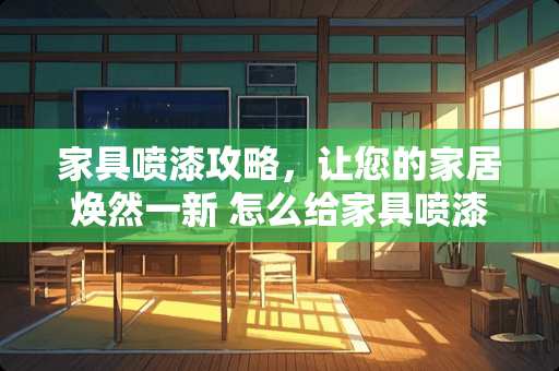 家具喷漆攻略，让您的家居焕然一新 怎么给家具喷漆