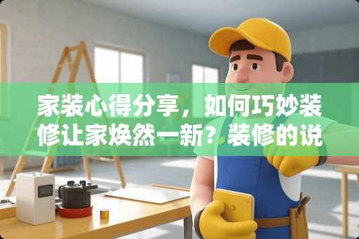 家装心得分享，如何巧妙装修让家焕然一新？装修的说说怎么发