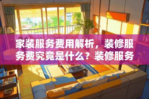 家装服务费用解析，装修服务费究竟是什么？装修服务费是什么意思