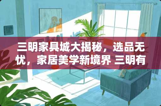 三明家具城大揭秘，选品无忧，家居美学新境界 三明有哪些家具城