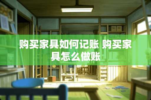 购买家具如何记账 购买家具怎么做账
