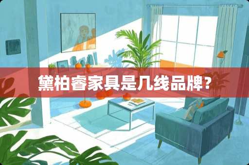 黛柏睿家具是几线品牌？