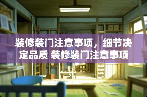 装修装门注意事项，细节决定品质 装修装门注意事项