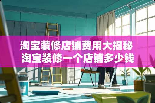 淘宝装修店铺费用大揭秘 淘宝装修一个店铺多少钱