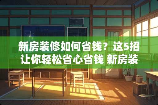 新房装修如何省钱？这5招让你轻松省心省钱 新房装修如何省钱