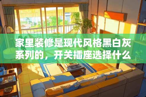 家里装修是现代风格黑白灰系列的，开关插座选择什么颜色好 灰地砖白墙配黑胡桃门效果怎样