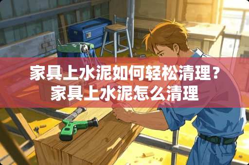 家具上水泥如何轻松清理？家具上水泥怎么清理