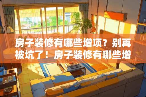 房子装修有哪些增项？别再被坑了！房子装修有哪些增项
