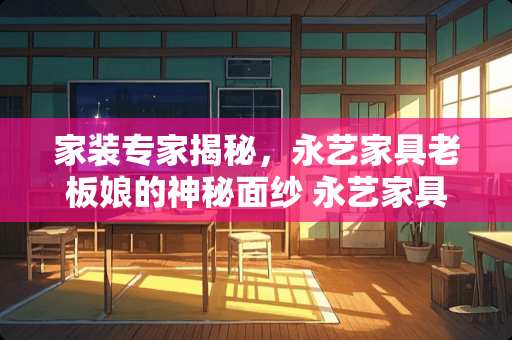 家装专家揭秘，永艺家具老板娘的神秘面纱 永艺家具老板娘叫什么