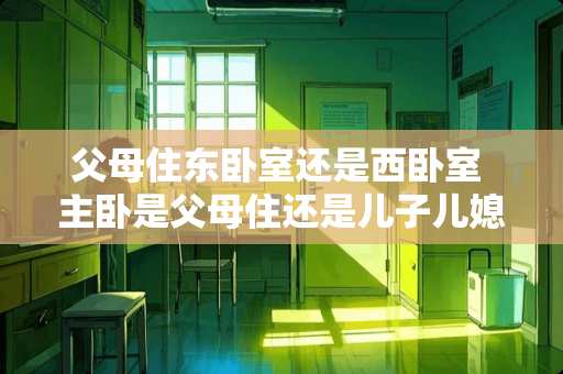 父母住东卧室还是西卧室 主卧是父母住还是儿子儿媳住好
