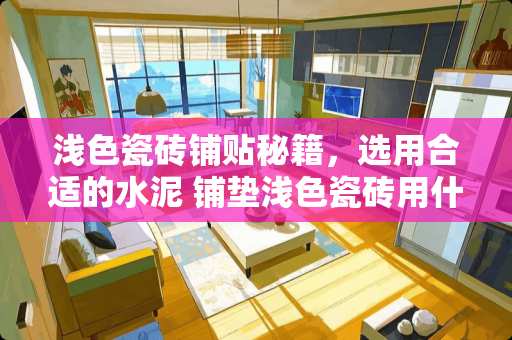浅色瓷砖铺贴秘籍，选用合适的水泥 铺垫浅色瓷砖用什么水泥