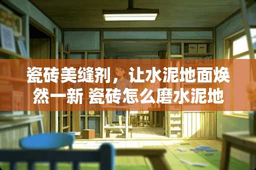 瓷砖美缝剂，让水泥地面焕然一新 瓷砖怎么磨水泥地面