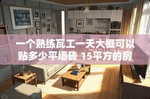 一个熟练瓦工一天大概可以贴多少平墙砖 15平方的房间贴地砖与墙面砖要多少水泥与黄沙